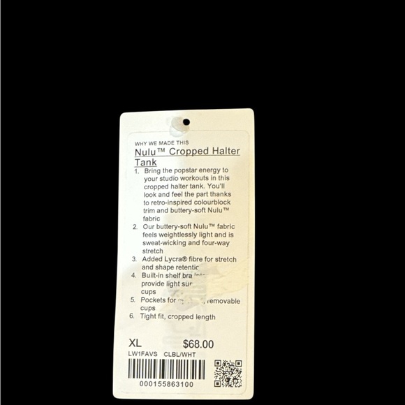 LULULEMON Women's Nulu Croppee Halter Tank - Picture 3 of 3
